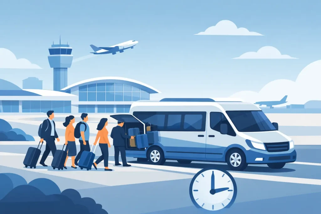 Group Airport Transportation That Runs on Time